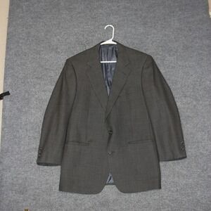 Brooks Brothers Brooksease Blazer Mens 41R Brown Good Two Button Wool USA